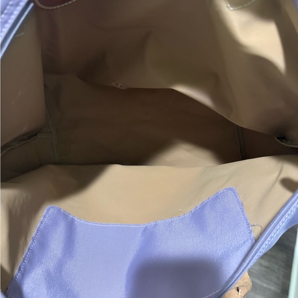 Longchamp Lavender Tote with Brown Accents - Picture 4 of 4